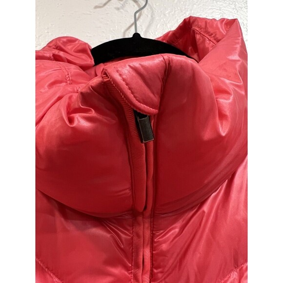 ATHLETA Lofty Down Puffer Jacket Full Zip Coat Jacket Size Large  Pink /orange - Picture 6 of 10
